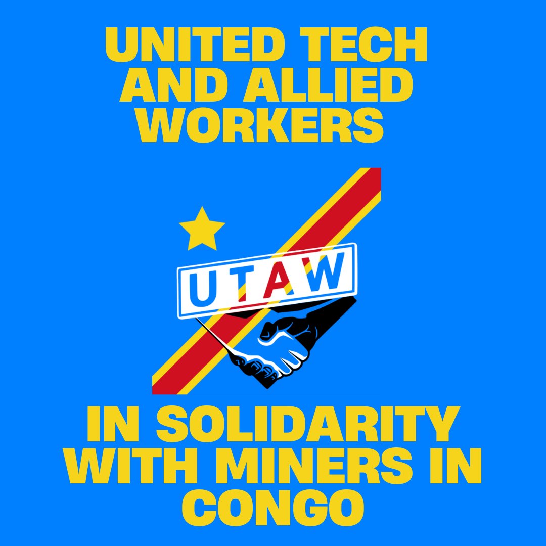 UTAW_uk's tweet image. 🗣️ This week is Congo Week, with the theme "Breaking the Silence." As tech workers, we recognise our role in an industry that exploits those at the start of the supply chain.  A 🧵