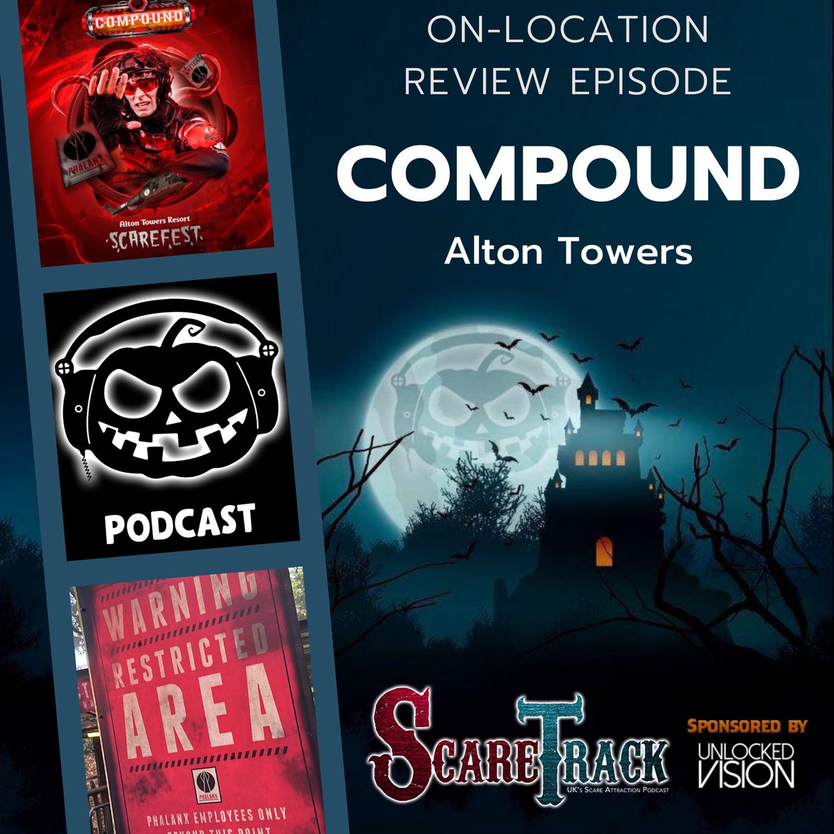 ScareTrack's tweet photo. 🎧NEW EPISODE OUT NOW🎧
ScareTrack- COMPOUND at Alton Towers 2024
•On-location Review Episode•
Click the link below or listen on any podcast platform.
https://t.co/UjnVPD6s7Z
#haunt #horror #maze #horrormaze #horrorcommunity #halloween #hauntedattraction #hauntscene https://t.co/UZXCrf5vPx
