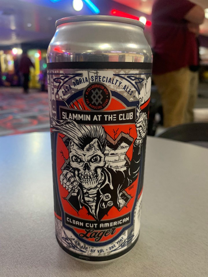 TheGrimBand's tweet photo. That time in 2021, we got our band name on the side of a beer can. #nardcore #casaagria #beer https://t.co/xizc8cDS8Z
