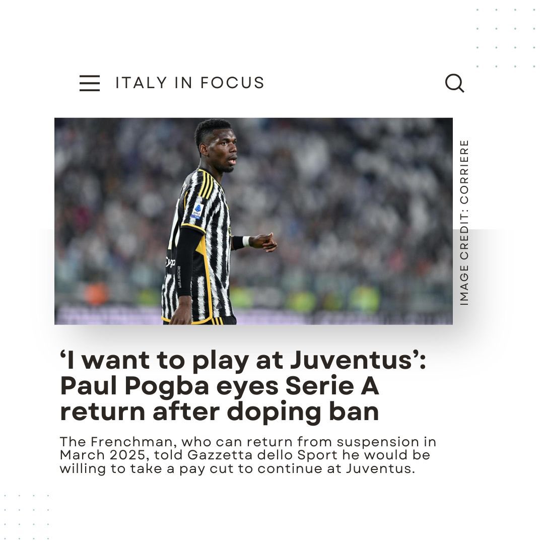 🇮🇹🗞 Welcome to our new series, Italy in Focus.

Every Friday, we’ll be posting some key headlines from the week in Italy.

This week: Italy’s migrant policy, surrogacy legislation, the mayor under fire, and Paul Pogba’s return. 

Read here: