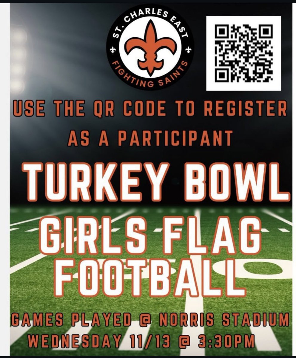 Ladies, don’t forget to register to be a part of the upcoming Turkey Bowl! 🏈👯‍♀️🧡🍂