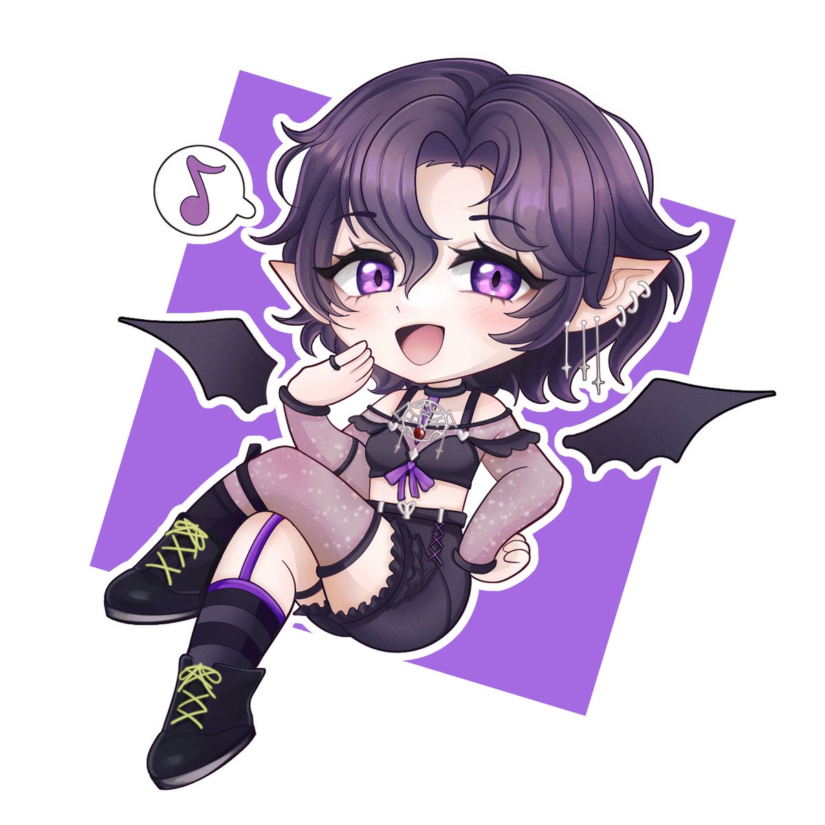 vLauArt's tweet photo. AT Chibi art for @_OmniEnigma_ 🦇💜
⠂⠁⠈⠂⠄⠄⠂⠁⠁⠂⠄⠄⠂⠁⠁⠂
#Vtuber ⟡ #Art ⟡ #VtuberUprising ⟡ #VDesigner ⟡ #VArtist https://t.co/sYBMqyl1A8