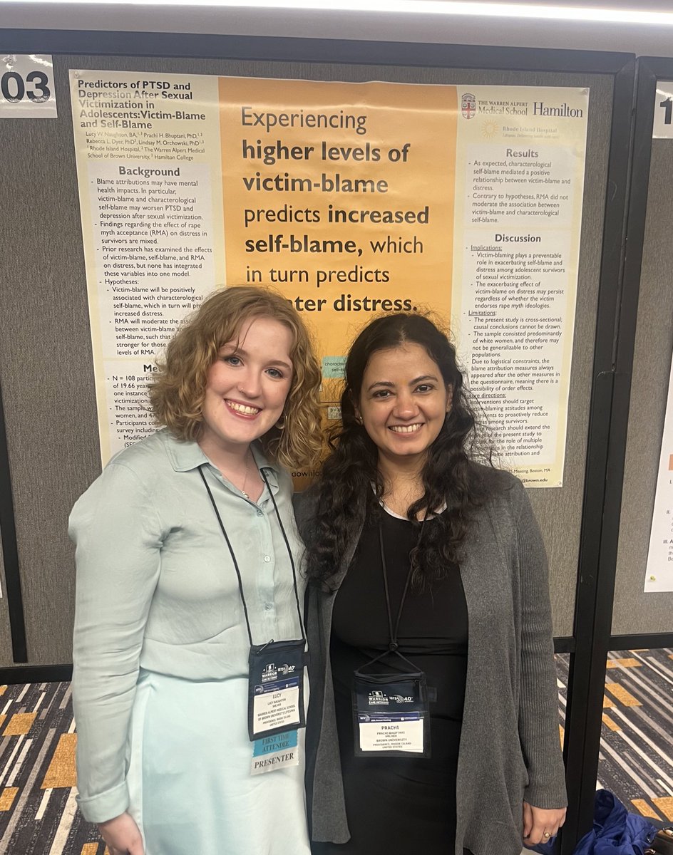 Last month, I had the absolute honor to present my honors thesis findings from <a href="/HamiltonCollege/">Hamilton College</a> with <a href="/prachibhuptani/">Prachi Bhuptani</a> who inspired my project before I even met her! A huge thank you to Prachi and <a href="/LMOrchowski/">Lindsay Orchowski, Ph.D.</a> for their support on my first poster with the lab :)
