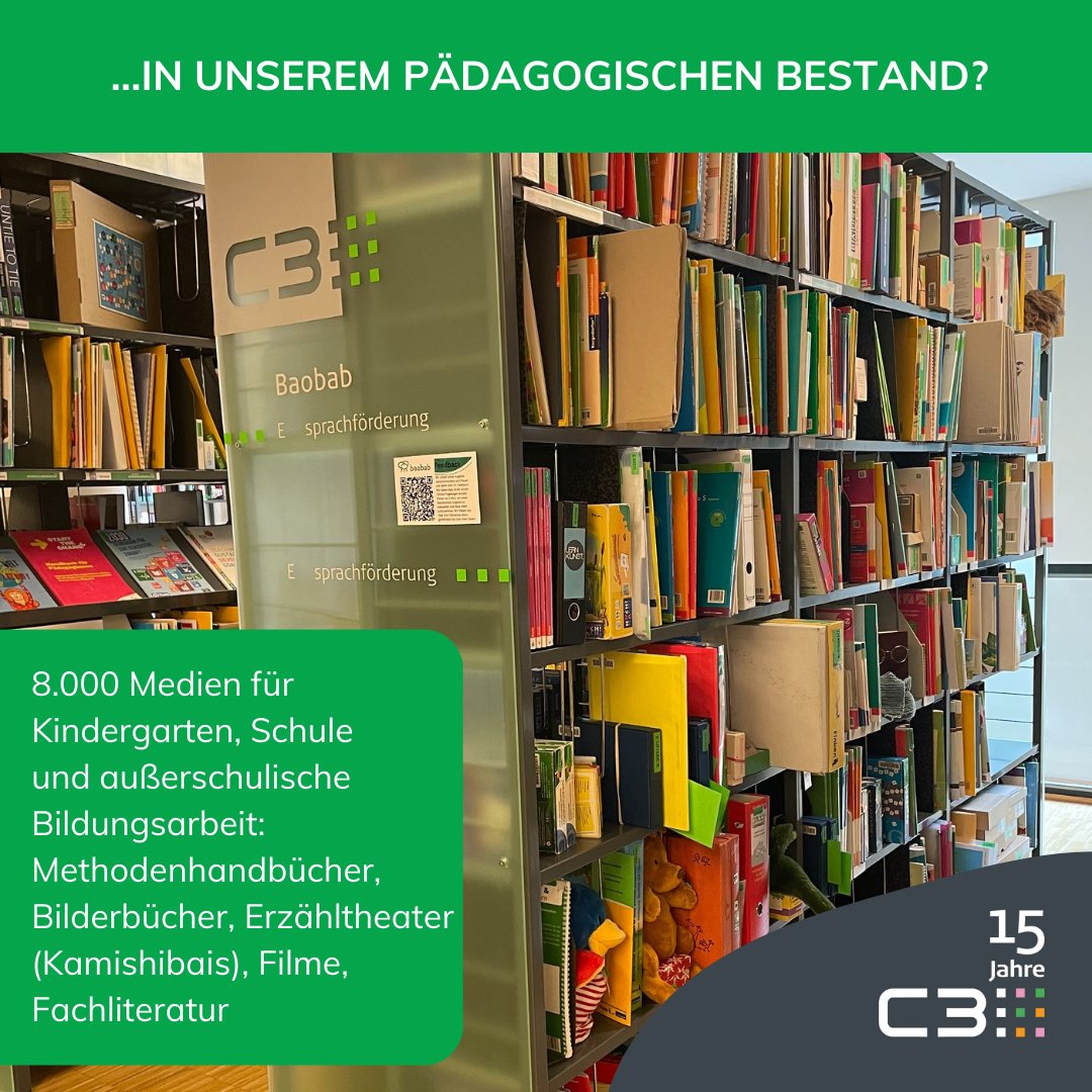 Eine der schönsten Bibliotheken befindet sich einen Stock unter unserem Büro. Nun ist Booky dort eingezogen - findest du ihn? Spaß zum 15. Jubiläum des C3 - Centrum für Internationale Entwicklung, Sensengasse 3, Wien 9.