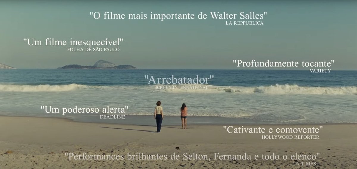 sboficial's tweet photo. O MELHOR FILME DO ANO É DO BRASIL SIM!

Acabei de assistir "Ainda Estou Aqui" e saí em prantos da sala de cinema.

A aclamação mundial é extremamente merecida e justa, pois o filme é muito detalhado e enaltece o quanto o cinema brasileiro é rico e não deixa nada a desejar aos outros países.

É nítido a delicadeza e cuidado no trabalho realizado de Direção, Trilha Sonora, Fotografia, Direção de Arte e Figurino.

A atuação de Fernanda Torres é um soco no estômago e arrisco a dizer que é a melhor atuação de sua carreira. Por se tratar de uma história muito pesada, o papel exigiu muita dramaticidade e delicadeza. Ela ENTREGOU ABSOLUTAMENTE TUDO!

Ao final do filme, Fernanda Montenegro aparece como a versão idosa da personagem e automaticamente meus olhos se enchem de lágrimas. Como pode uma atriz te emocionar só com o olhar e sem dizer nenhuma palavra? Esse é o poder de Fernanda Montenegro.

Saio da sala com a certeza de que "Ainda Estou Aqui" é um dos melhores filmes brasileiros que já assisti na vida e o MELHOR FILME DE 2024 no geral.

Estreia dia 7 de novembro nos cinemas de todo o Brasil.