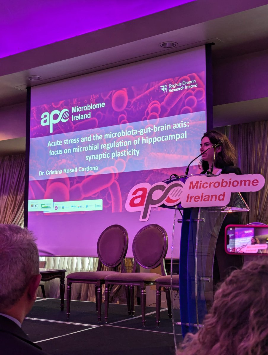 Cristina Rosell Cardona (@crosellcardona) on Twitter photo Honored to present my research findings at the APC Symposium! I'm grateful for the support and collaboration from my team and the entire <a href="/Pharmabiotic/">APC Microbiome Ireland</a>. Excited for the new challenges ahead!
<a href="/UCCpsychiatry/">UCCpsychiatry</a> <a href="/jfcryan/">John F. Cryan</a> <a href="/kjdoriordan/">Kenneth J.O'Riordan</a> <a href="/ephosphene/">Michael Collins</a> Honored to present my research findings at the APC Symposium! I'm grateful for the support and collaboration from my team and the entire <a href="/Pharmabiotic/">APC Microbiome Ireland</a>. Excited for the new challenges ahead!
<a href="/UCCpsychiatry/">UCCpsychiatry</a> <a href="/jfcryan/">John F. Cryan</a> <a href="/kjdoriordan/">Kenneth J.O'Riordan</a> <a href="/ephosphene/">Michael Collins</a>