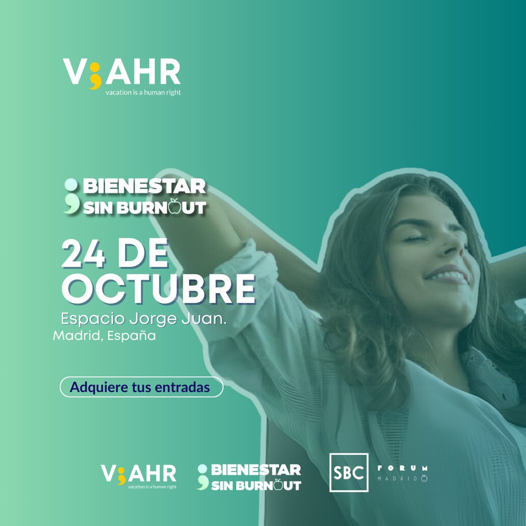 🌟 ¡El 2º Congreso 'Bienestar sin Burnout' está a la vuelta de la esquina! 🌟
🔗 Compra la entrada al congreso: sbcforum.es
🔗 Compra la experiencia de PAUSA: viahrfoundation.thrivecart.com/congreso-biene…
#BienestarSinBurnout #VIAHR