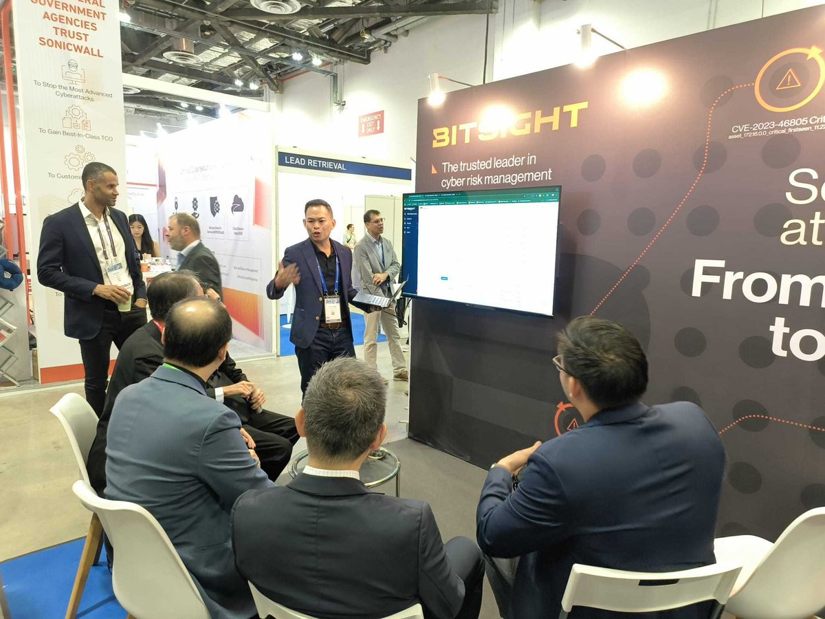 Bitsight's tweet image. Excited to see @Bitsight’s strong presence at #GovWare Singapore! 🌏🚀 We shared exclusive insights on advanced analytics, monitoring, and security ratings. Thanks to everyone who visited—let’s keep innovating to help you manage risks! 🎯 #GovWare2024 #Bitsight #Cybersecurity