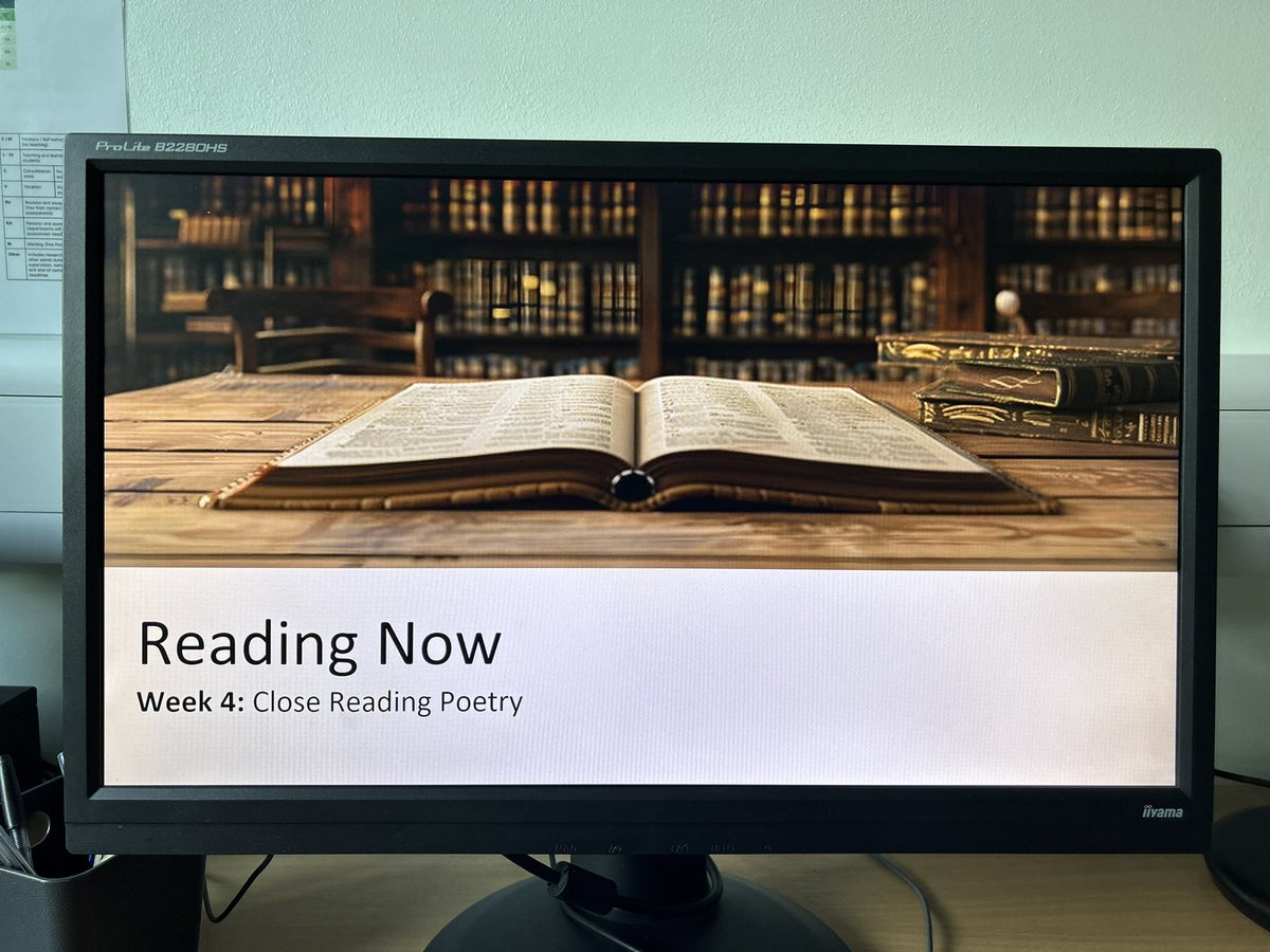 Haleemah Alaydi, PhD (@haleemahalaydi) on Twitter photo Just wrapped up an amazing seminar on close reading #poetry, the musicality of language and the practice of putting a poem together. I’m very fortunate to have wonderful, thoughtful and engaged students at <a href="/UoYEnglish/">York Dept of English</a> who helped me appreciate the beauty of this form even more! Just wrapped up an amazing seminar on close reading #poetry, the musicality of language and the practice of putting a poem together. I’m very fortunate to have wonderful, thoughtful and engaged students at <a href="/UoYEnglish/">York Dept of English</a> who helped me appreciate the beauty of this form even more!