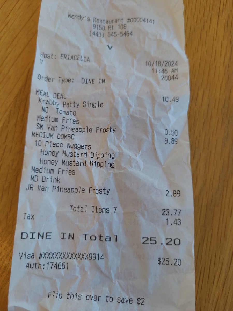 CLawComedy's tweet photo. @Wendys $25 for a chicken nugget meal, junior pineapple frosty and the SpongeBob meal?! I mean, what are we doing here? https://t.co/liZPxEElex