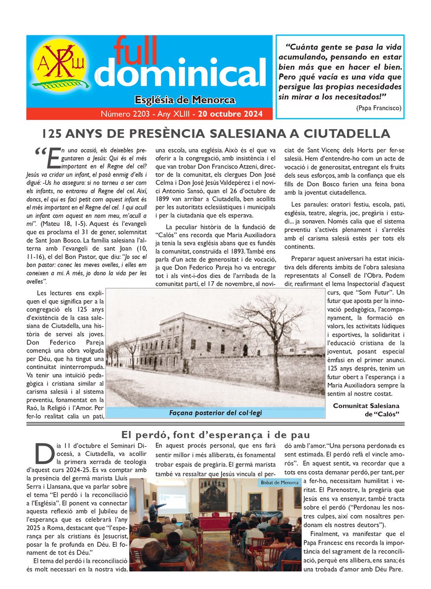 Bisbat de Menorca tweet media
