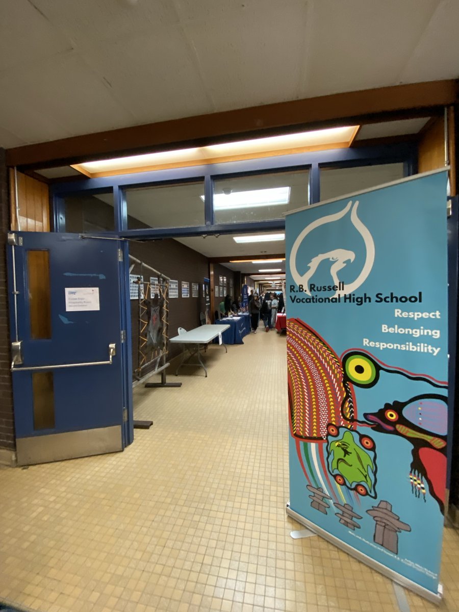 Had a great time at the R. B. Russell Vocational School Career Fair, connecting with 300+ students to discuss career paths in Manitoba's #Transportation &amp; Distribution industry! 📚 Big thanks to @winnipegsd for hosting such an impactful event. 💼 #FutureWorkforce #CareerFair