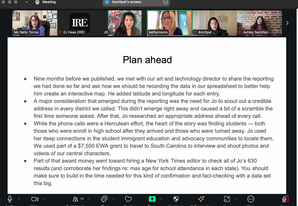 WatchdogDiva's tweet photo. And that's a wrap! Thank you so much for everybody who came to our session about Hate &amp; Discrimination in K-12 schools this morning. Great panelists @AmritpalKSL @Jo_Napolitano @kjemoore15 @IRE_NICAR #accessfest24 https://t.co/Sh9jjnwyT3