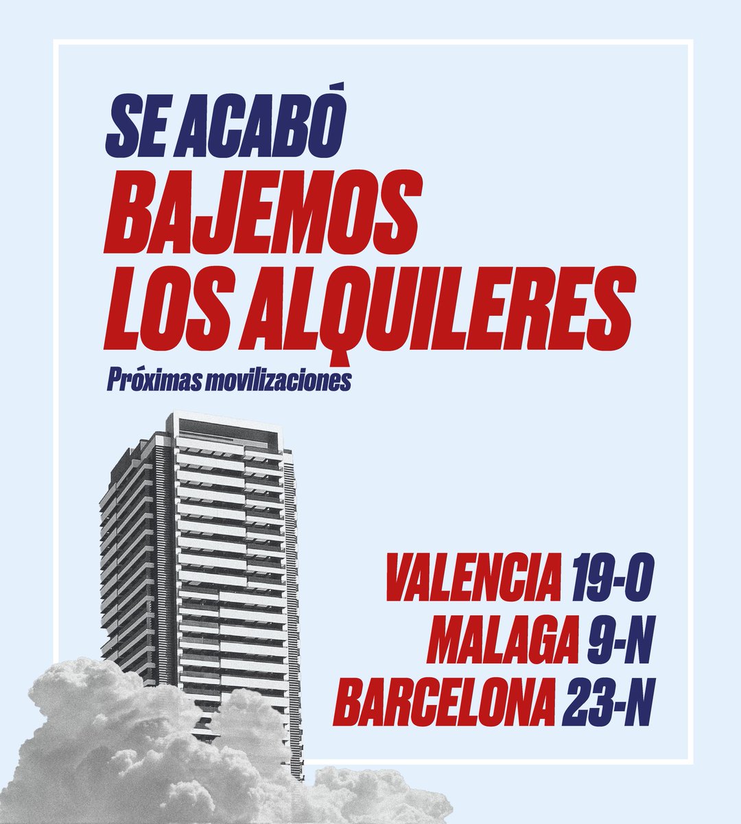 InquilinatoMad's tweet photo. ⚡ PRÓXIMAS MOVILIZACIONES ⚡

Cada vez más ciudades se suman para gritar se acabó 💥

La situación en todo el Estado es insostenible. Si no lo hacen ellos lo haremos nosotras: vamos a bajar los alquileres ❤️‍🔥

Súmate ✊🏽 https://t.co/W3k5U0fZko