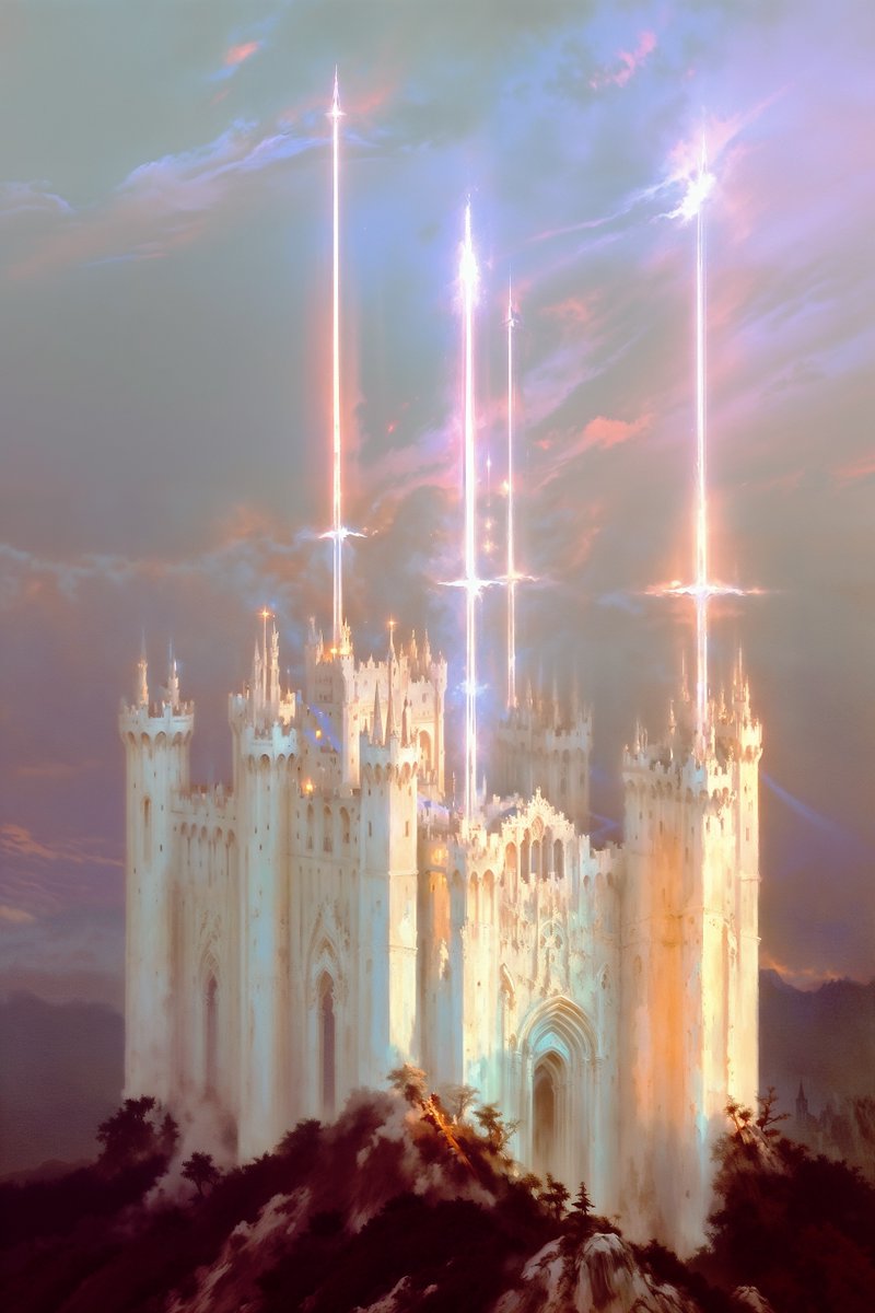 angularsurface's tweet image. castle Irydya, realm of the Light / 001