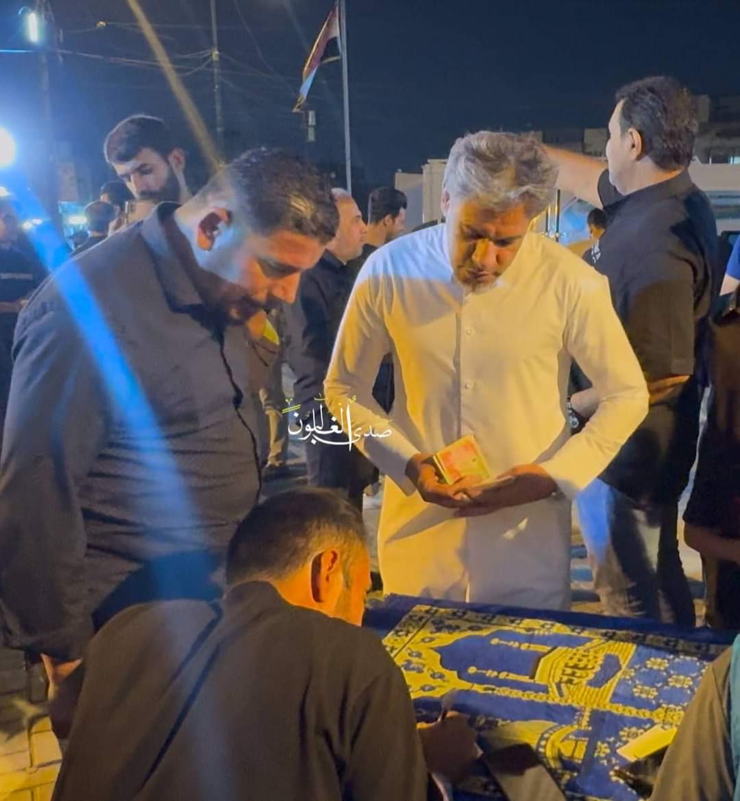 الان من مدينة آلصدر المجاهدة قائد فرقة بغداد الأخ ابو حميدة الساعدي يساهم بالتبارع الى لبنان الحبيبة
