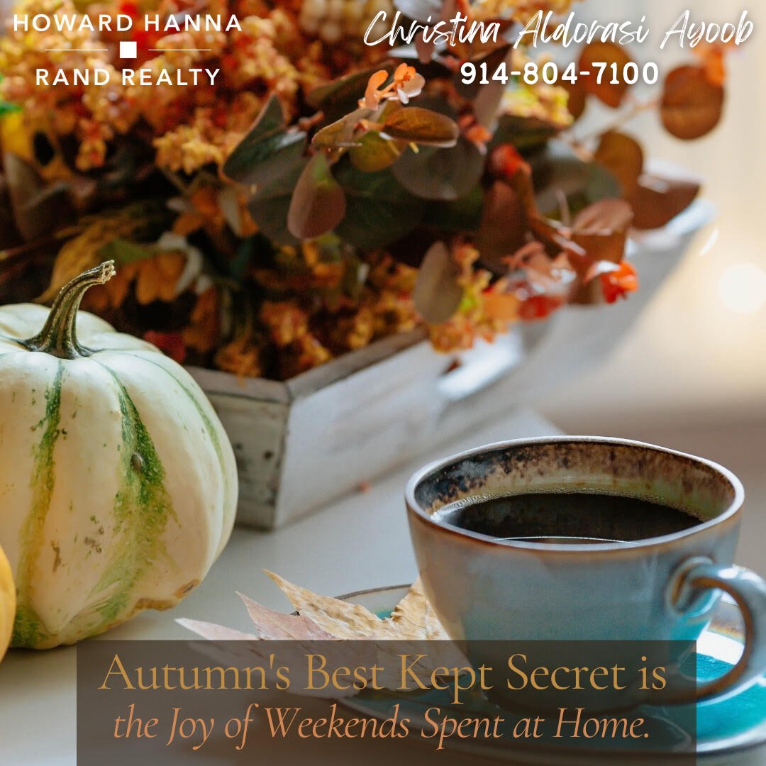 Caldorasiayoob's tweet image. 🍂 What better place to spend a fall weekend than your home! 🏡🍁 Call Christina for all your home and real estate needs! 📞✨ #CallChristina #FallWeekendVibes

The Right Agent Matters!!
📲 914-804-7100

#RealEstate