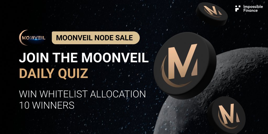🌖 It’s Day 4 of the Moonveil Daily Quiz! Let’s keep the momentum going with another chance to win a whitelist spot!

We have 10 whitelist <a href="/Moonveil_Studio/">🌙Moonveil.gg</a>  nodes (2 winners per day) in Tier 3 up for grabs!
*No staking required for whitelist winners

Question #4:

Name one