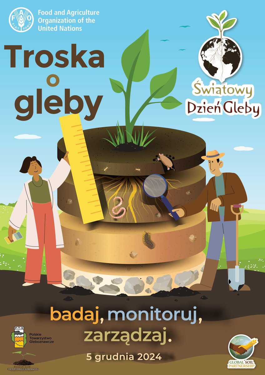 harrykumar_pl's tweet photo. Tegoroczny Światowy Dzień Gleby będzie pod hasłem “Troska o gleby a badaj, monitoruj, zarządzaj. #WSD24 https://t.co/eB1kRp27aI