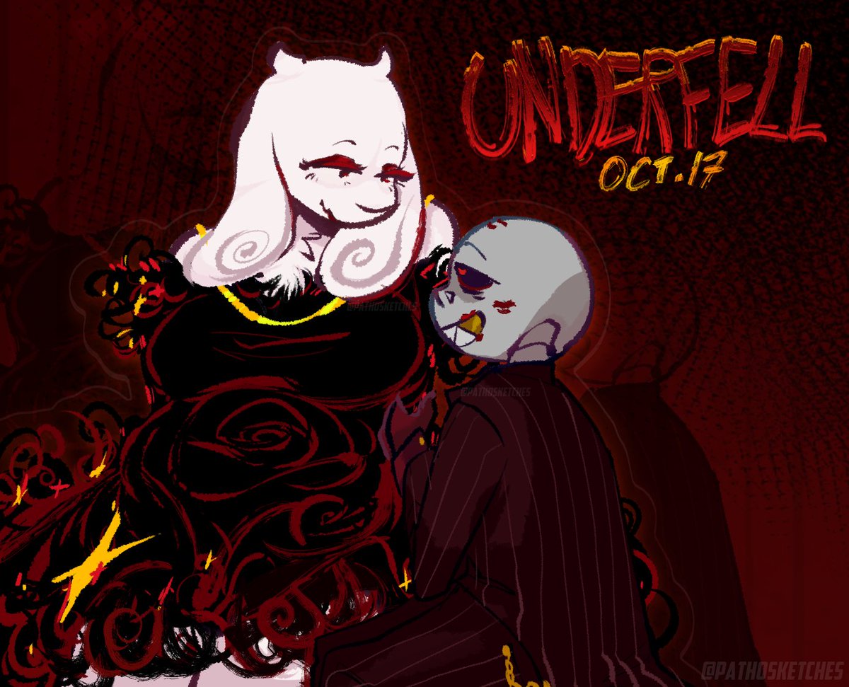 HAPPY 9TH ANNIVERSARY UNDERFELL RAHH!!✨
#Underfell belongs to <a href="/Underfellx/">UNDERFELL</a> 

#undertale (AU) #sans #toriel
