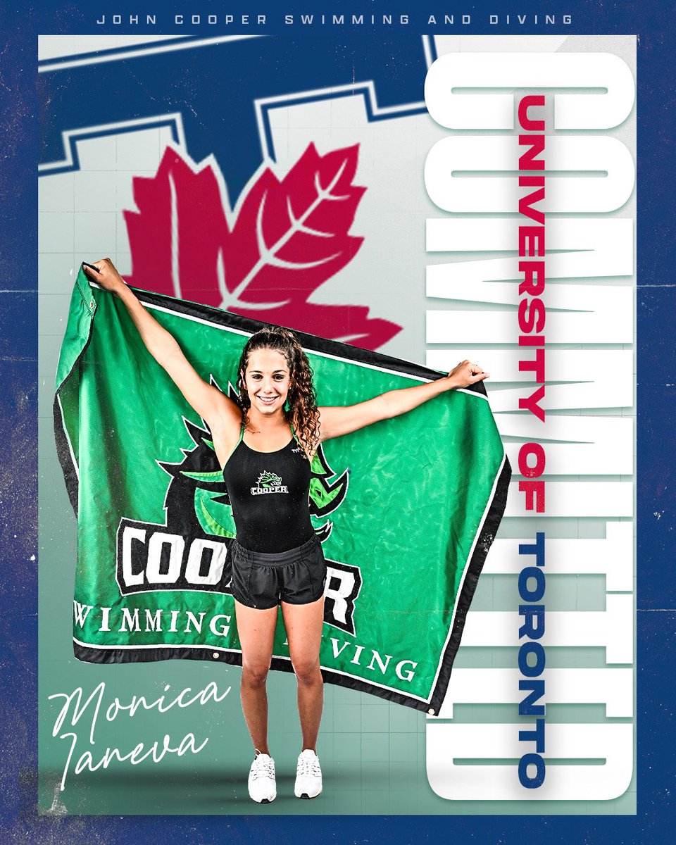 Cooper Athletics (@jcs_athletics) on Twitter photo Congratulations to Monica Ianeva, who will swim for the University of Toronto next fall! Go Dragons! <a href="/Varsity_Blues/">U of T Varsity Blues</a> Congratulations to Monica Ianeva, who will swim for the University of Toronto next fall! Go Dragons! <a href="/Varsity_Blues/">U of T Varsity Blues</a>