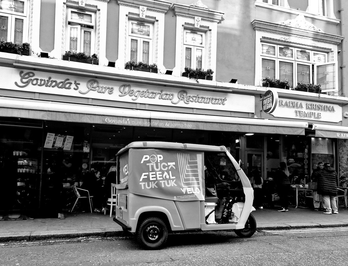 <a href="/govindaslondon/">Govinda's Restaurant London</a> Best Thali in London since 1979 ideal spot for a hungry Tuk Tuk rider just off Soho Square #thali #soho #london #Indian #tuktuks <a href="/deepakkumar1011/">Deepak Kumaar</a> #evs #mahindra #electrictuktuks #treoelectric #velo #veggie #vegetarian