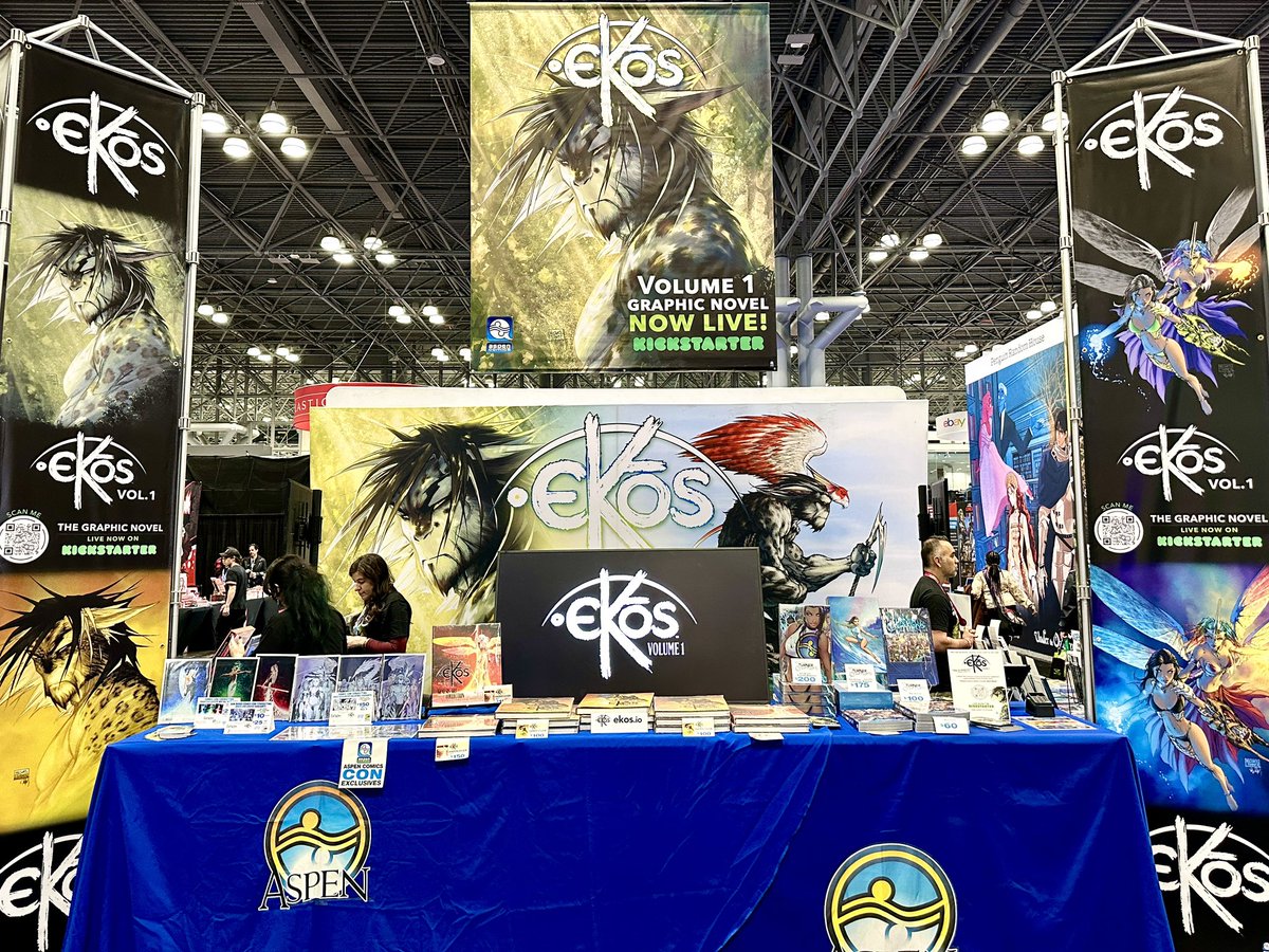 Thank you for making our first day of New York Comic Con a huge success! 

We're looking forward to seeing you all at our panel TODAY @ 6:30PM EST in Room 406.3. All who attend will receive an Ekos gift &amp; hear all the latest updates on Ekos Volume 1!

tinyurl.com/ekosgraphicnov…