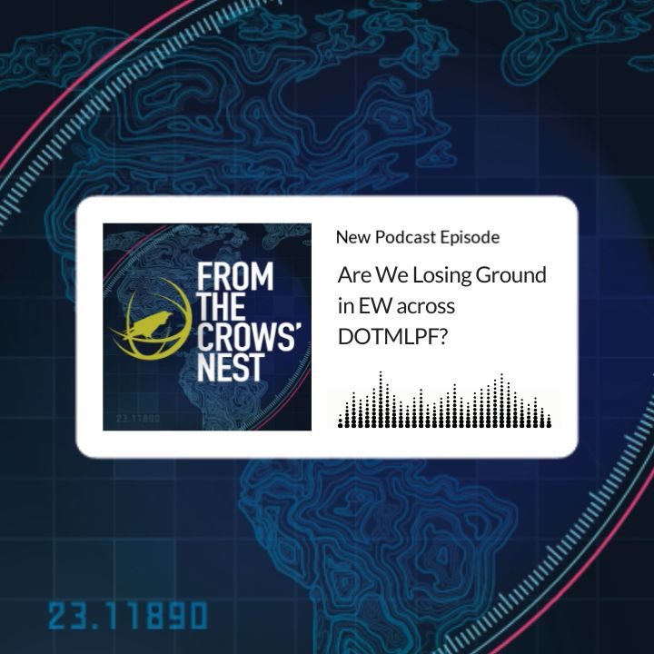 AOCrows's tweet photo. In the latest #FTCN episode, host Ken Miller welcomes back John Knowles. Together, they address a critical concern with Doctrine, Organization, Training, Material, Leadership, Personnel, and Facilities (DOTMLPF).
Available to AOC members & subscribers. https://t.co/3spWEIIu8q https://t.co/8C6Ig3c6jv