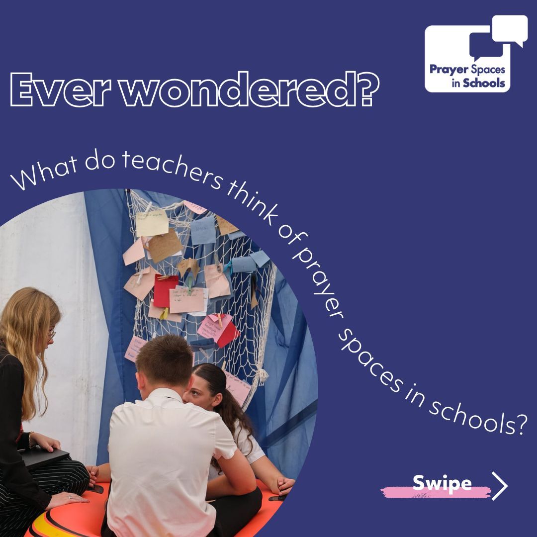 PrayerInSchools's tweet photo. Ever wondered what do teachers think of prayer spaces in schools?

Swipe to read for yourself ⏩ 

Find out more about prayer spaces in schools at https://t.co/mPzTeo27Qg

#prayerspacesinschools #247prayer #schoolsministry #childrensministry #youthministry https://t.co/ag6H5ERXEA