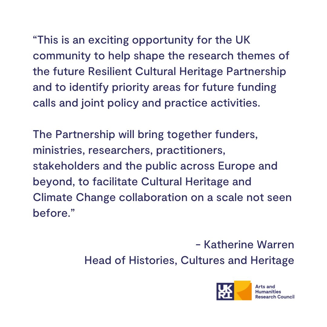 Have your say on the Strategic Research and Innovation Agenda (SRIA) for cultural heritage.

ARCHE (Alliance for Research on Cultural Heritage in Europe) has launched a public consultation.

Respond before the 15 Nov deadline.