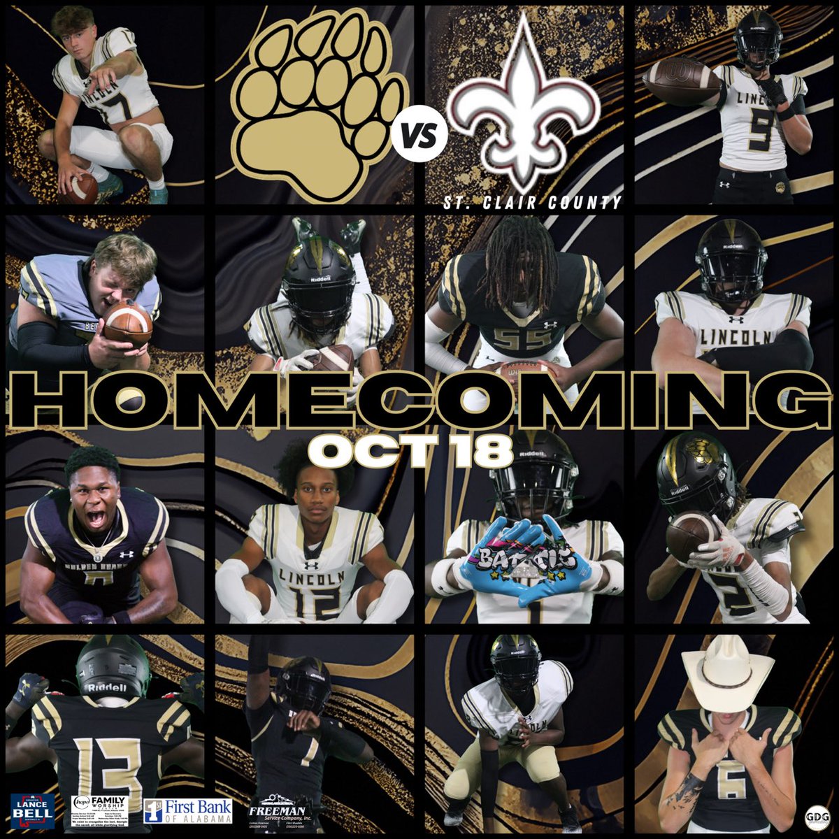 It's game day! Come support your Golden Bears as we take on St. Clair County for homecoming! 

#BearDown #Discipline #Change