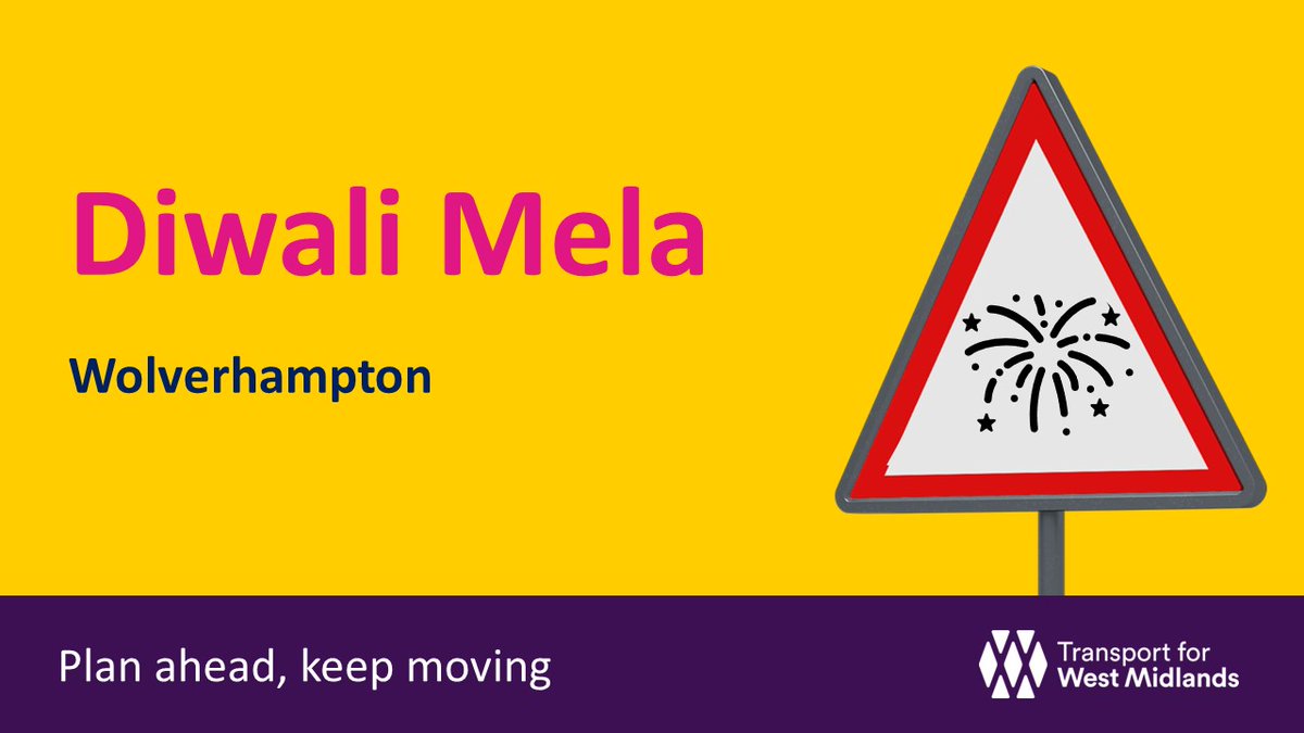 WMRoads's tweet image. ⚠️ The Diwali Mela takes place Saturday evening at Phoenix Park #Blakenhall #Wolverhampton

⌚ 4pm - 8:30pm

🚗 🚶🏻 Watch out for increased traffic and pedestrian movement in the area around Dudley Road and Parkfield Road.

If attending consider using public transport.