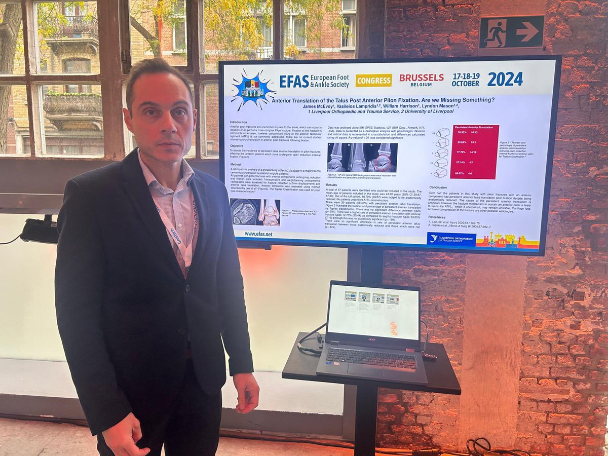 Lyndon Mason (@drlyndonmason) on Twitter photo Our <a href="/DrVLampridis/">Vasileios Lampridis</a> presenting some of the great work from the department in the <a href="/EFASnews/">European Foot & Ankle Society</a> conference 👏 Game face on 😀 <a href="/JunaidAamir01/">Junaid Aamir</a> <a href="/abdulgomaa/">Abdul-Rahman Gomaa</a> <a href="/Liverpool_Ortho/">Liverpool Orthopaedic and Trauma Service</a> <a href="/jamesmcevoy/">James McEvoy</a> <a href="/LivUni/">University of Liverpool</a> @LivHospitals Our <a href="/DrVLampridis/">Vasileios Lampridis</a> presenting some of the great work from the department in the <a href="/EFASnews/">European Foot & Ankle Society</a> conference 👏 Game face on 😀 <a href="/JunaidAamir01/">Junaid Aamir</a> <a href="/abdulgomaa/">Abdul-Rahman Gomaa</a> <a href="/Liverpool_Ortho/">Liverpool Orthopaedic and Trauma Service</a> <a href="/jamesmcevoy/">James McEvoy</a> <a href="/LivUni/">University of Liverpool</a> @LivHospitals