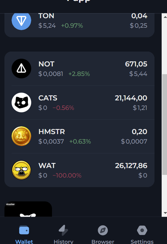 JuriHass's tweet photo. @WatBird And why is it now $0 in my Tonkeeper wallet? https://t.co/prSvDRimw2