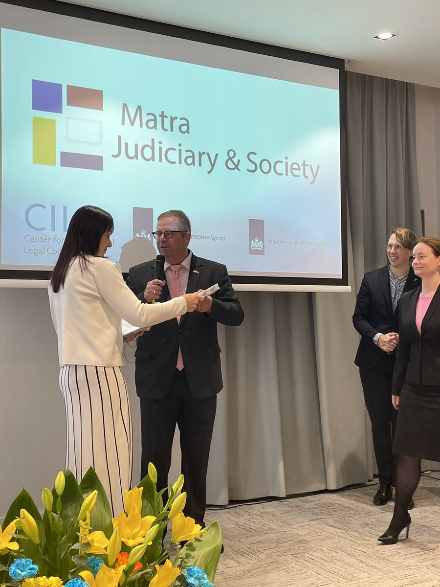 NLinPoland's tweet photo. 🇳🇱actively supports projects strengthening 🇺🇦Rule of Law. Last 4y, via Matra, 🇺🇦judges worked w/🇳🇱 experts, improving judiciary process &amp; fostering trust - despite covid &amp; Russian aggression. Today in Krakow 🇵🇱 we celebrated their successes #standwithukraine https://t.co/zAMyooYFZO