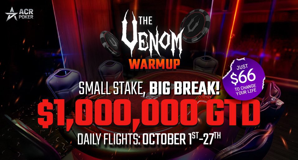 🚨 $66 Venom Warmup 🚨 

Here is your chance to win a $66 ACR Venom Warmup 🎟️ 

☑️ Repost 
☑️ Comment your ACR name