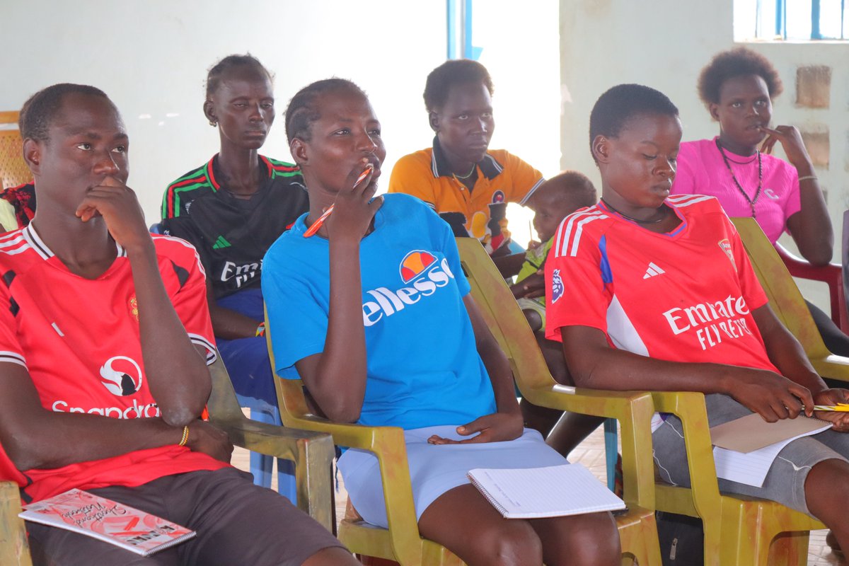 SAPCONE's tweet photo. [IN PICTURES] 
With the support of @USAID funding under @USAID Cross Border Community Resilience Activity. 

@SAPCONE facilitated 18 out of school youths from #Todonyang &amp; #Lowarengak to be trained on fish net repair skills. This is REAL youth skills empowerment.  @CBCResilience https://t.co/wMCy9bUF6q