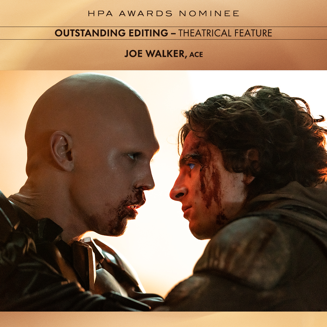 Denis Villeneuve's Dune: Part Two received 3 nominations from the Hollywood Professional Association’s 2024 HPA Awards for color grading, editing, and sound. Congratulations to our talented nominees!