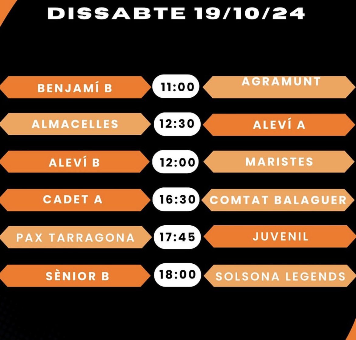 efscervera's tweet photo. 🔥PARTITS DEL CAP DE SEMANA!🔥

1a JORNADA DE LLIGA! https://t.co/tvbv8KVlxK