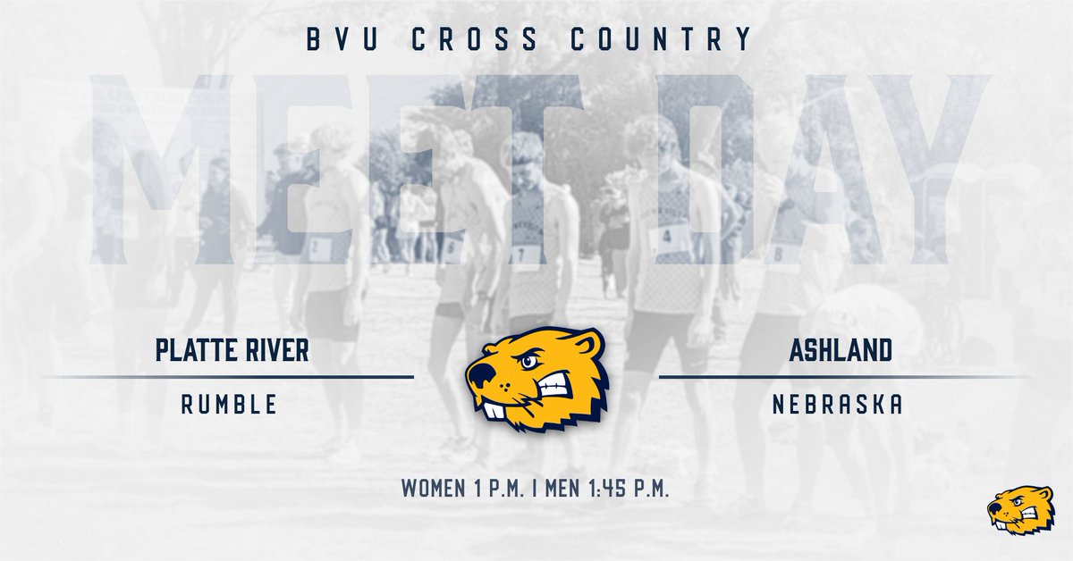 BVUCrossCountry's tweet photo. Back at it in Nebraska!

⚽️ Platte River Rumble
⚽️ Mahoney State Park, Ashland Neb.
⚽️ Friday, Oct. 18
⚽️ LIVE RESULTS: https://t.co/czGhYY3LNJ

#BeaverNation #d3XC #BeaversBuild https://t.co/7JRB8uNq14