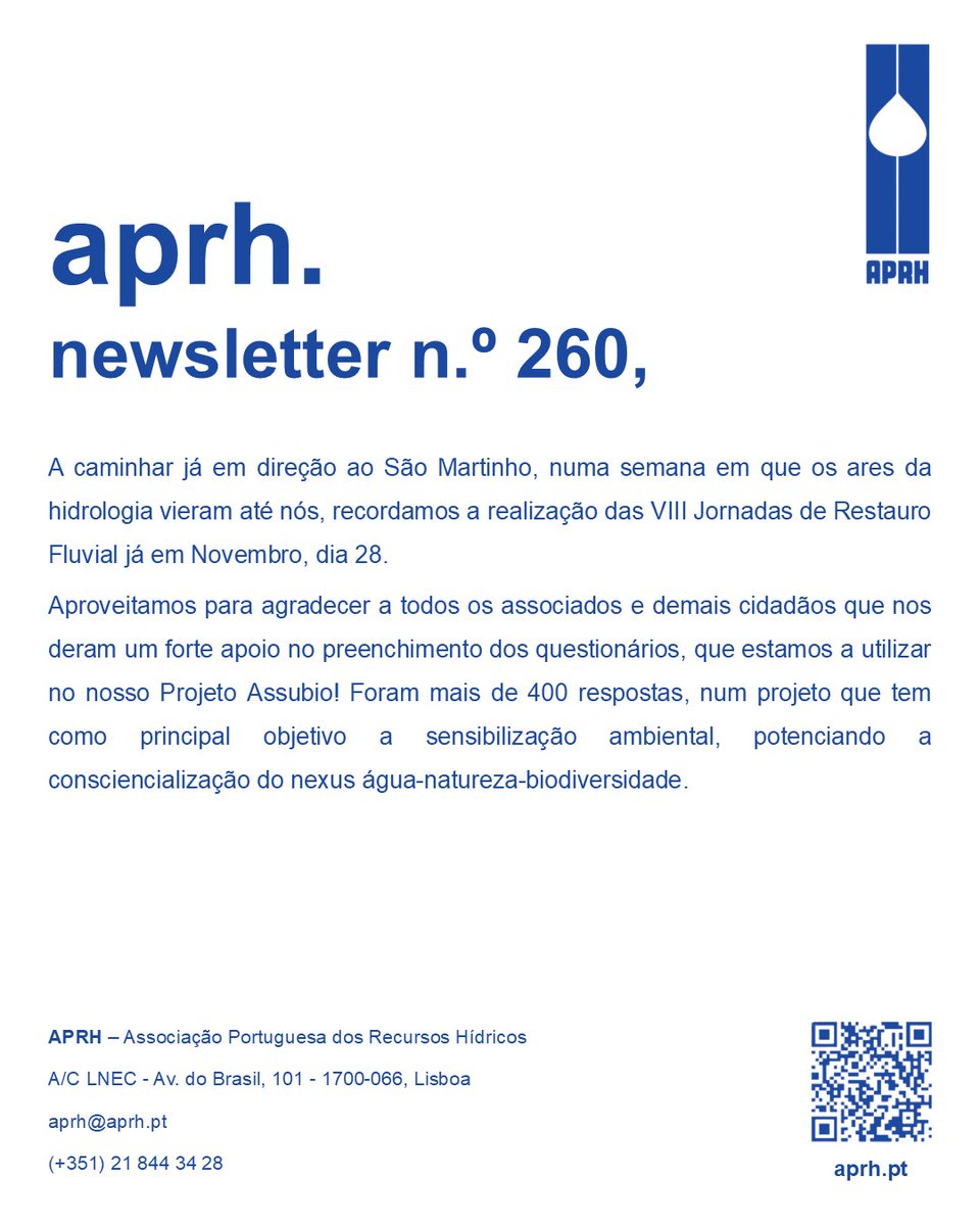 Newsletter da APRH nº 260

aprh.pt/Newsletter/new…

#aprh #agua #recursoshidricos #water