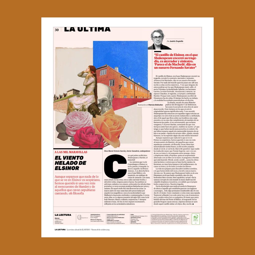 laboliespat's tweet photo. El viento helado de Elsinor.

Ilustración para @LaLectura_EM de @elmundoes 
Artículo de @TrapielloAndres 
D.A. @Maria_Gonzalz_ 

Viernes 18.10.24

#elmundo #lalectura #trapiello #alasmilmaravillas #ilustracion #press #ilustracioneditorial #patriciabolinches https://t.co/YN9aG1HxXr