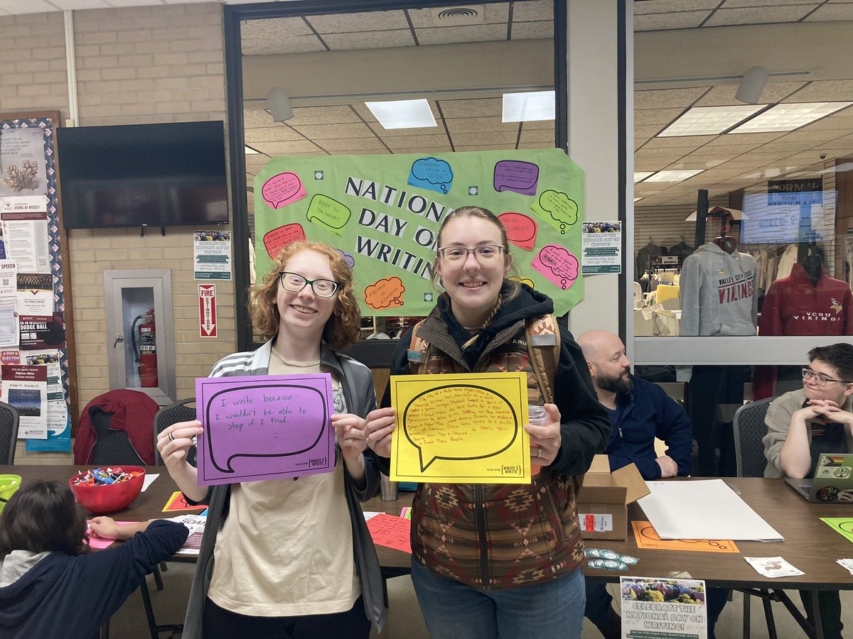 National Day On Writing is underway!!! #WhyIWrite #vcsuwriting #NCTE <a href="/ncte/">National Council of Teachers of English (NCTE)</a>