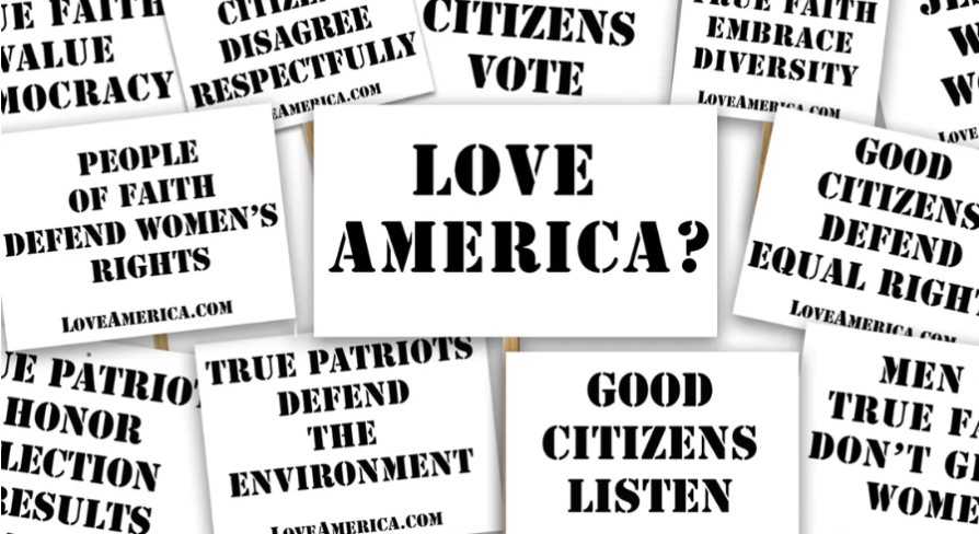 "For too long, a small, vocal group of extremists have defined what it means to be a patriot. What they don’t seem to grasp is that true American patriots don’t hate." Loveamerica.com is reclaiming our patriotism from bullies who've hijacked it. bit.ly/3BYUWYe
