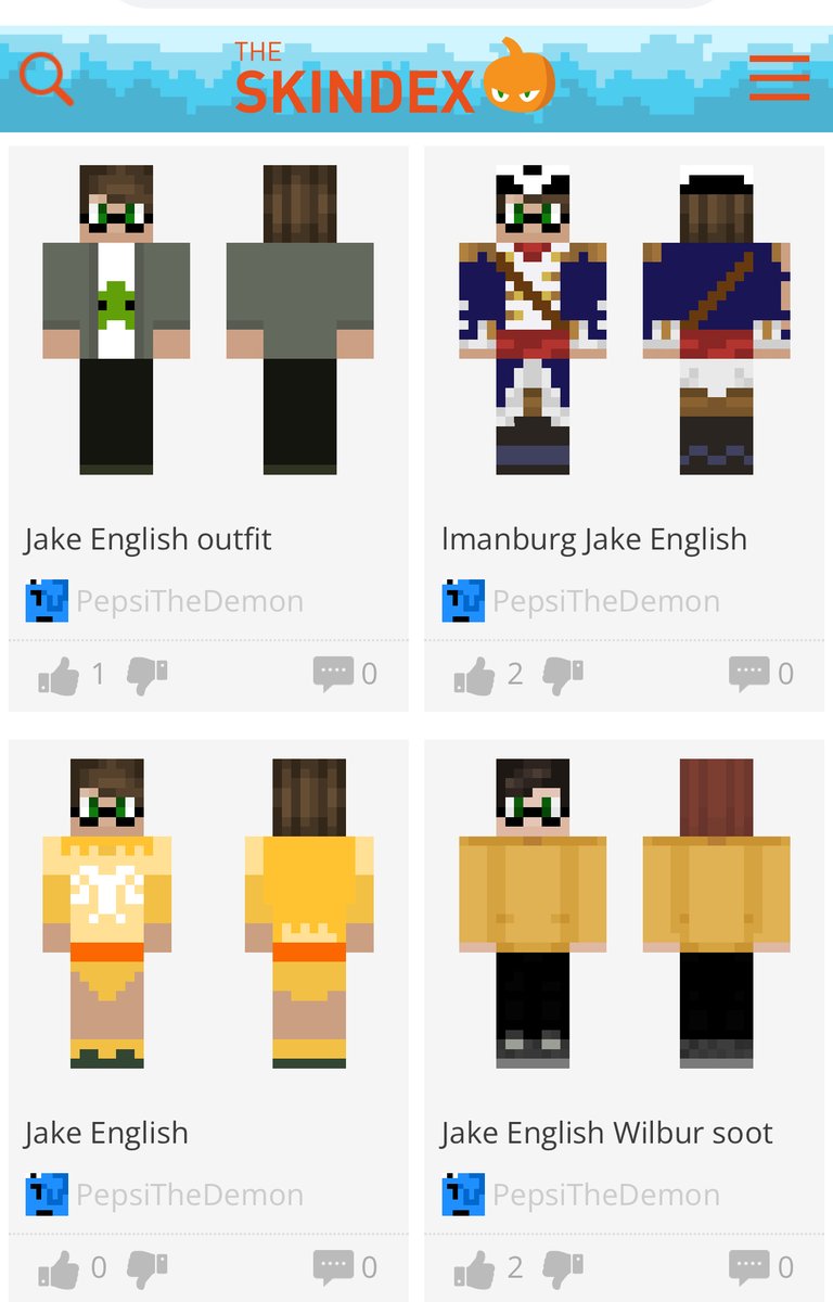 I hope someone else understands the genuine horror on my face when this showed up while I was looking for Jake Minecraft skins