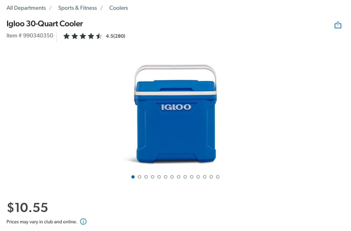 LordOfDiscounts's tweet photo. 🧊 Igloo 30-Quart Cooler now as low as $10.55 at select Sam’s Club Locations.

📍Pickup Only! If Unavailable At Your Local Club, Try Another Club Near You!!

🔗 - https://t.co/43vhgicVJW

#LRDeal | #AD https://t.co/wM7LXhgJf1