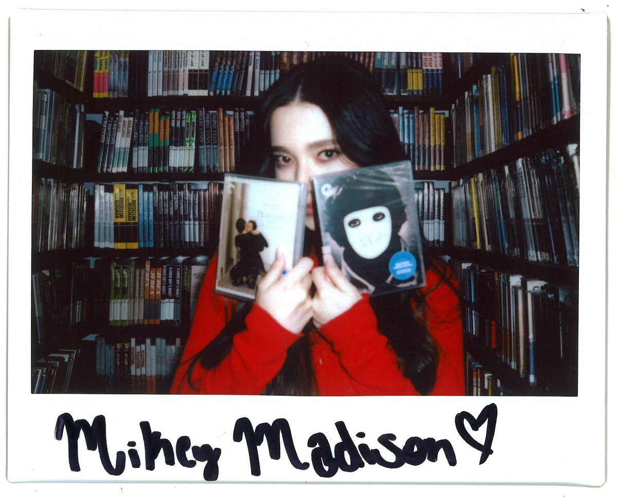 FilmUpdates's tweet image. Mikey Madison in The Criterion Closet.