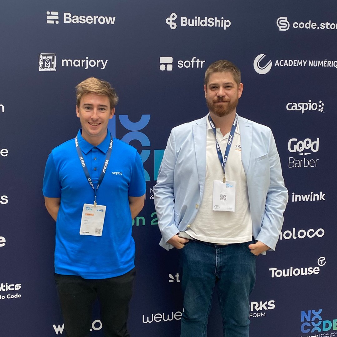 Caspio's tweet image. ⭐ That’s a wrap on Day 2 at the #NoCodeSummit in Paris! We had an incredible time connecting with so many innovators and showcasing what’s possible with Caspio. Huge thanks to everyone who stopped by our booth and made this event unforgettable! ✈️ Next stop: @VDS_event!