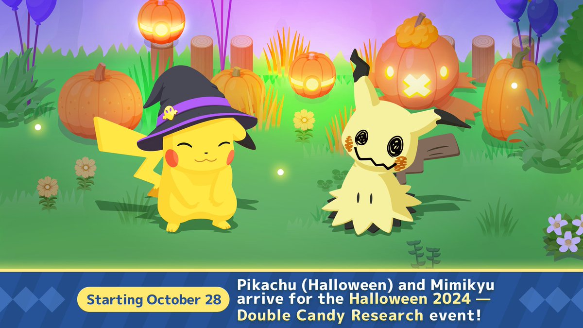 PokemonSleep's tweet photo. Halloween is almost here, and a spooky Pokémon has revealed itself to researchers!

Beginning October 28, Mimikyu will be appearing during Sleep Research!

👇 Click here for details
https://t.co/FZZqFip80k https://t.co/ooe6pzfgL3