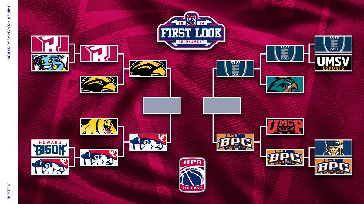 UPA College (@upacollege) on Twitter photo The Final Four of the <a href="/UPACollege/">UPA College</a> First Look Pre Season Tournament!
@BPC_esports 🆚<a href="/ODU_Esports/">ODU Varsity Esports</a>
<a href="/USMesports/">Southern Miss Esports</a> 🆚<a href="/UCPatsEsports/">UCEsports</a>
Who do you have taking home the championship?🏆
Want your school to participate in the upcoming season? Sign Ups are still OPEN!
Tag them below⬇️ The Final Four of the <a href="/UPACollege/">UPA College</a> First Look Pre Season Tournament!
@BPC_esports 🆚<a href="/ODU_Esports/">ODU Varsity Esports</a>
<a href="/USMesports/">Southern Miss Esports</a> 🆚<a href="/UCPatsEsports/">UCEsports</a>
Who do you have taking home the championship?🏆
Want your school to participate in the upcoming season? Sign Ups are still OPEN!
Tag them below⬇️